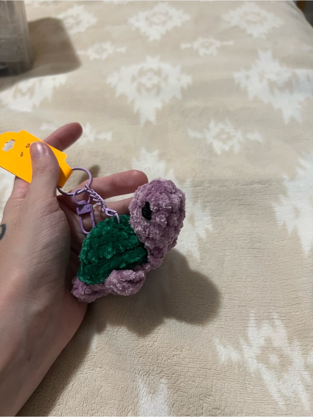 Mini Crocheted Turtle Keychain 🐢 - Picture 8 of 10